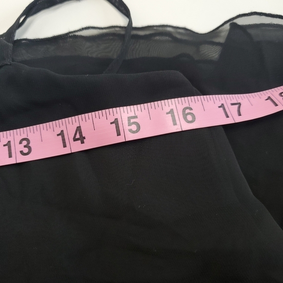 Guess Size Medium Layered Cami Tank Top Black New - Picture 4 of 6